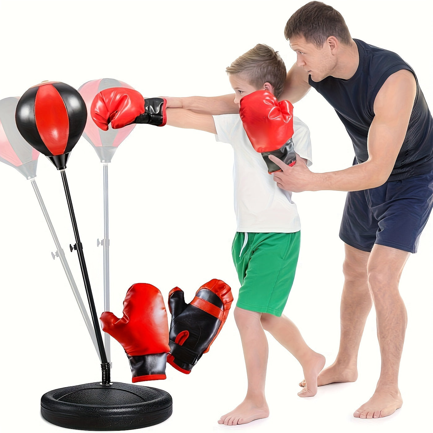 Kids Boxing Set with Punch Bag and Gloves - Halri