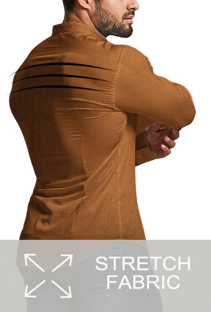 Comfortable Fit Mens Stretch Dress Shirt
