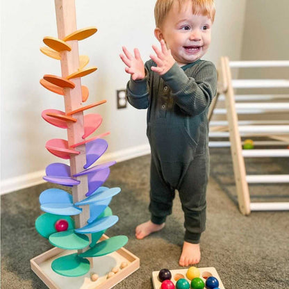 Colorful Kids Marble Run Tree - Halri