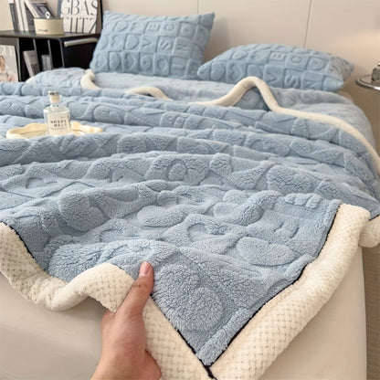 Cozy Soft Coral Fleece Throw Blanket - Halri
