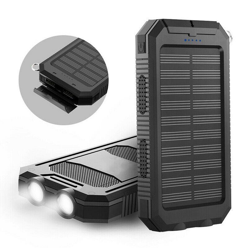 High Capacity Solar Power Bank, Waterproof Portable Charger