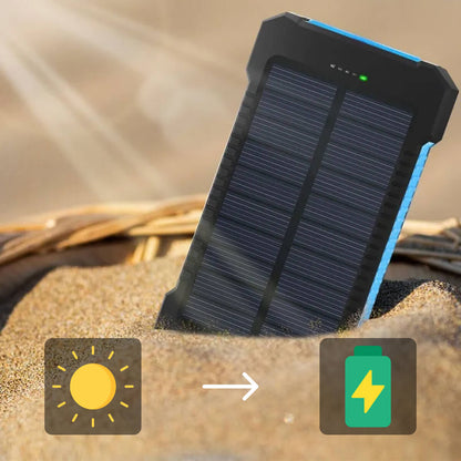 High Capacity Solar Power Bank, Waterproof Portable Charger