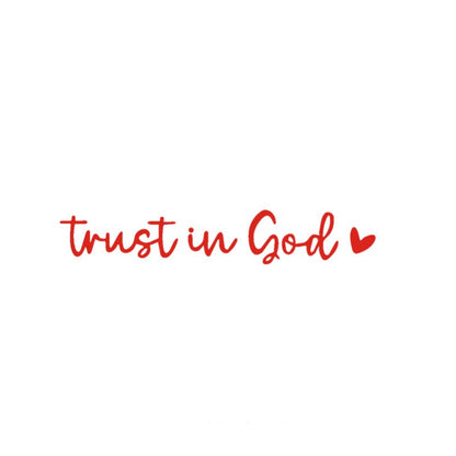 Faith Rear View Mirror Car Sticker