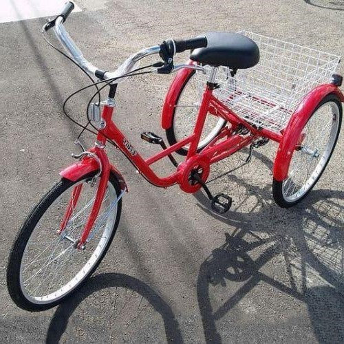 Collapsible 3 Wheel Adult Bicycle with Storage Basket - Halri