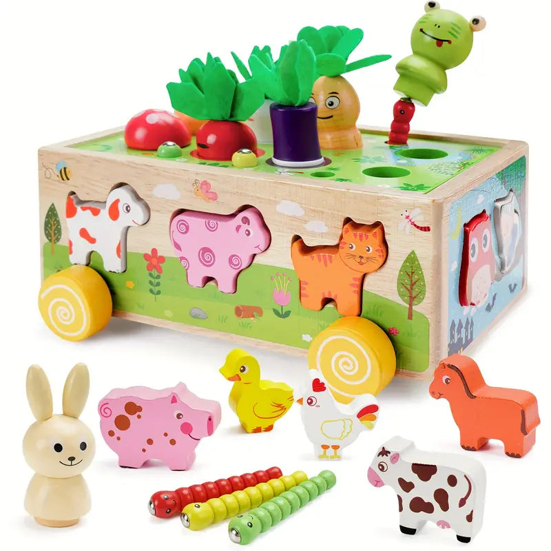 Classic Wooden Learning Block Toy - Halri