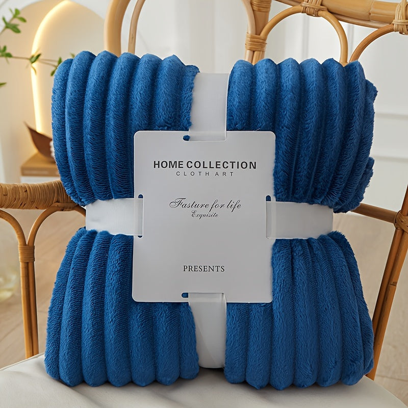 Plush Cozy Fleece Throw Blanket