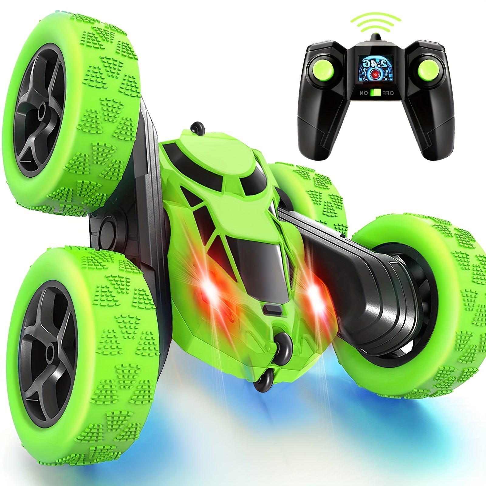 Fast Remote Control LED Stunt Car Toy - Halri