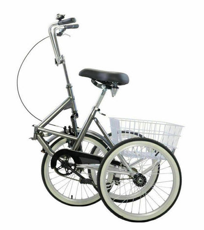 Compact 3 Wheel Bike for Adults with Storage Basket