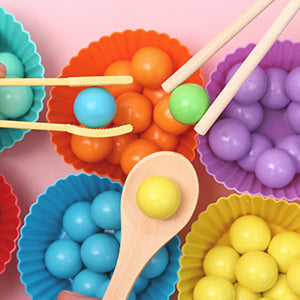 Educational Wooden Bead Sorting Toy