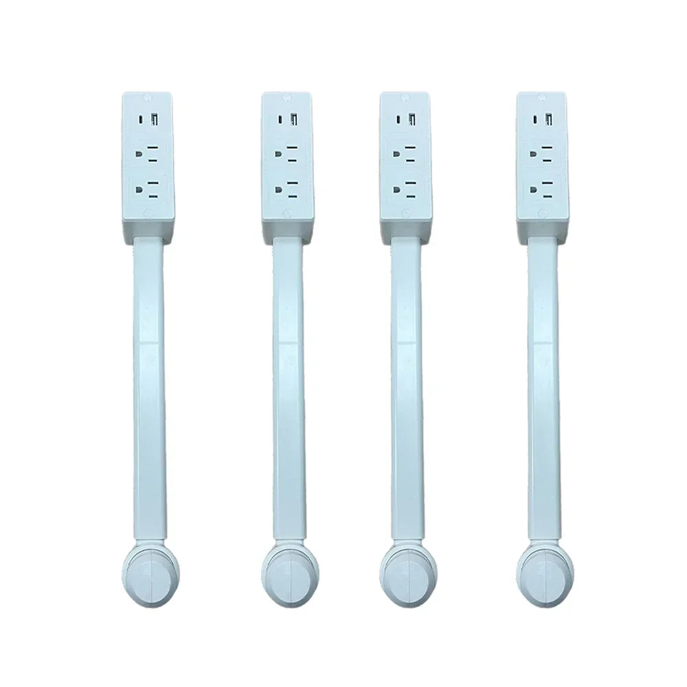 Compact USB Outlet Expander with 180-Degree Rotation