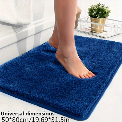 Plush Bathroom Mat - Soft Absorbent Non-Slip Bath Rug