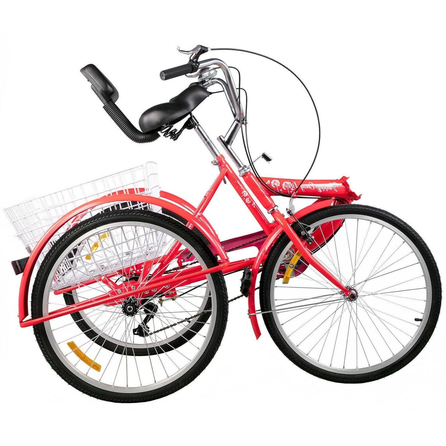 Collapsible 3 Wheel Adult Bicycle with Storage Basket