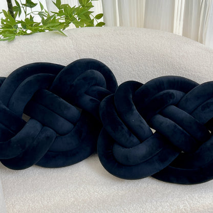 Comfortable Fuzzy Round Throw Pillows - 2 Pack