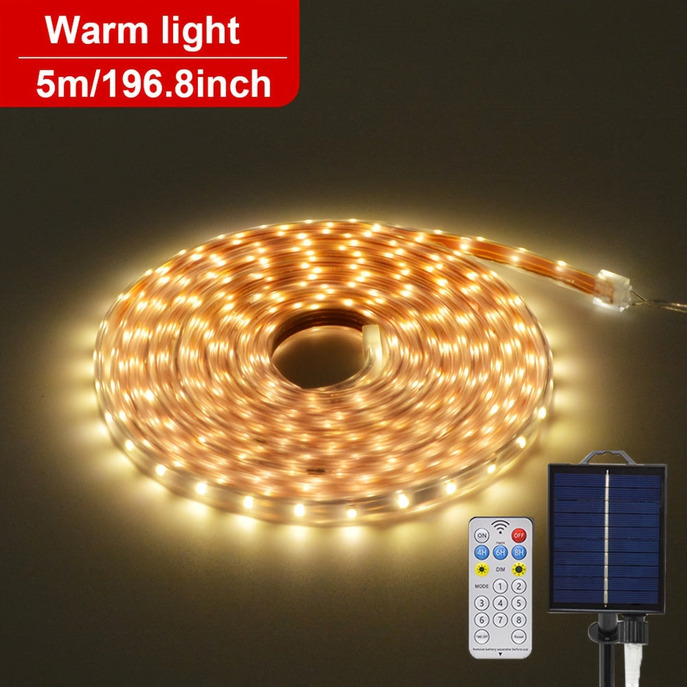 Flexible Solar Powered LED Tube Light with Remote