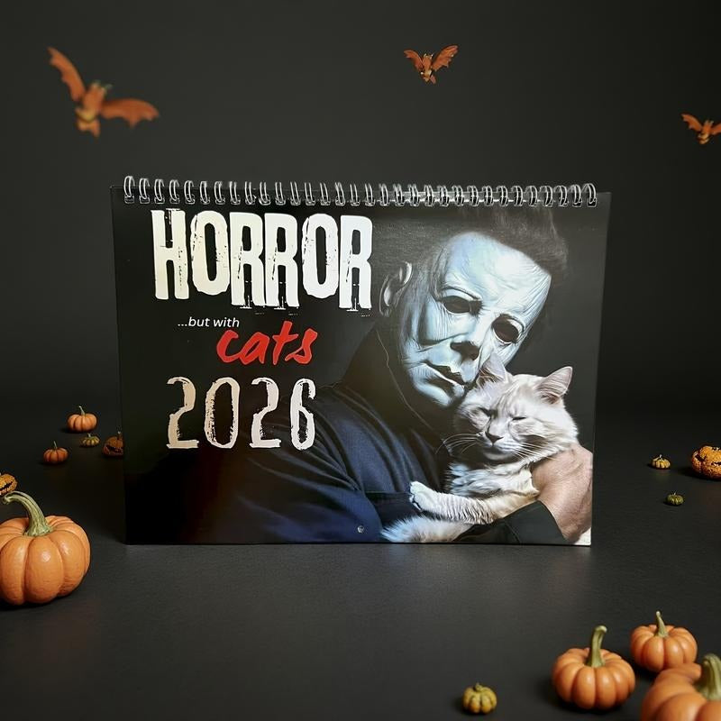 Spooky Kitty Monthly Wall Calendar - Halri