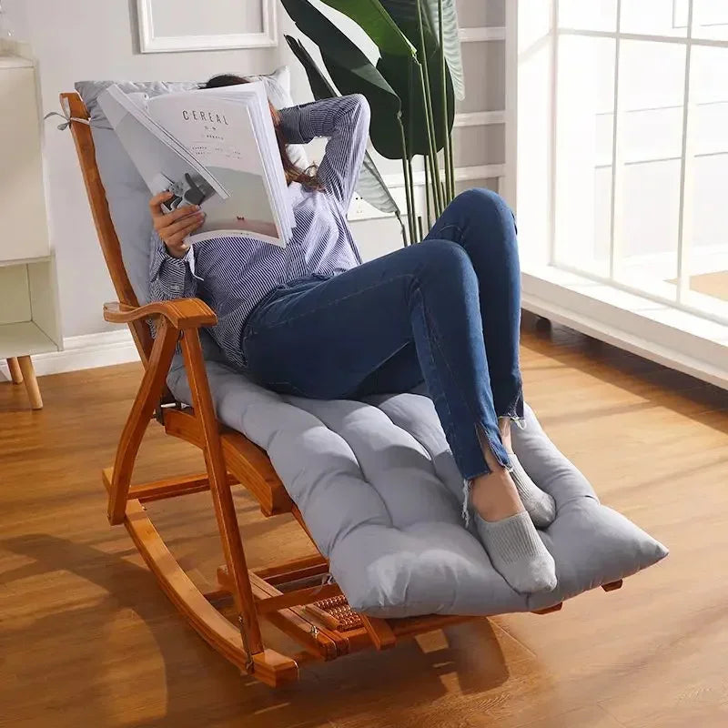 Plush Rocking Chair Cushion Extra Comfortable Seat Pad