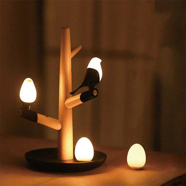 Smart Wood Table Lamp with Motion Sensor - Halri