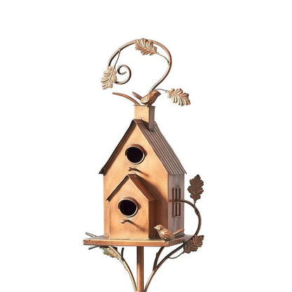 Colorful Yard Bird House Stakes
