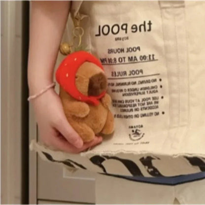 Fun Plush Capybara Keychain with Sound