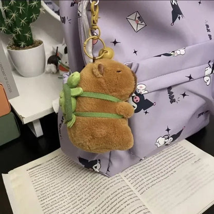 Fun Plush Capybara Keychain with Sound
