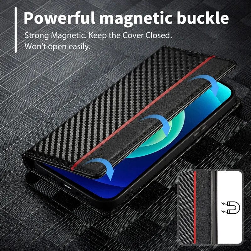 Premium Phone Case with Card Slot and Magnetic Closure - Halri
