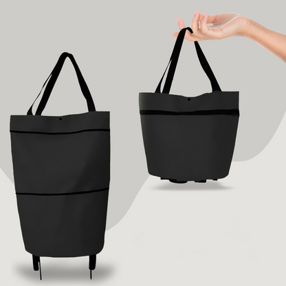 Versatile 2-in-1 Folding Cart Bag with Wheels