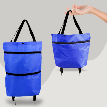 Versatile 2-in-1 Folding Cart Bag with Wheels