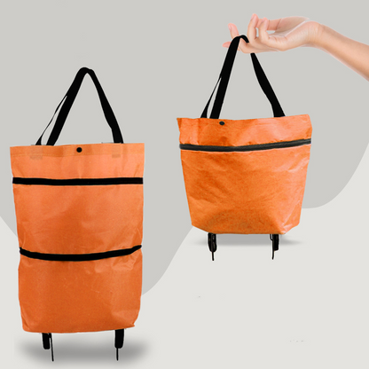 Versatile 2-in-1 Folding Cart Bag with Wheels