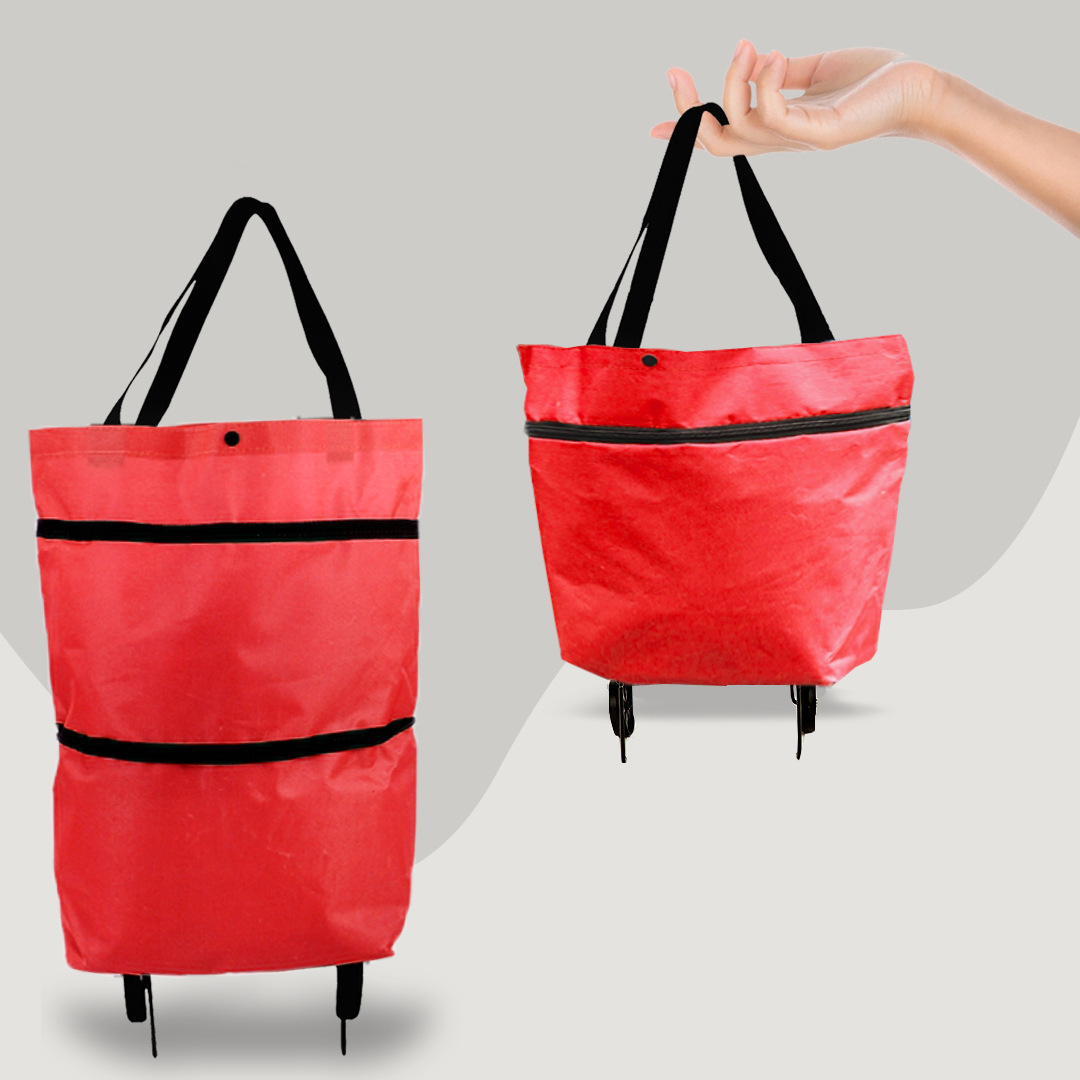 Versatile 2-in-1 Folding Cart Bag with Wheels
