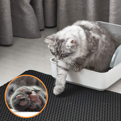 Pet Litter Mat with Double Layer Trap and Grip Base - Halri