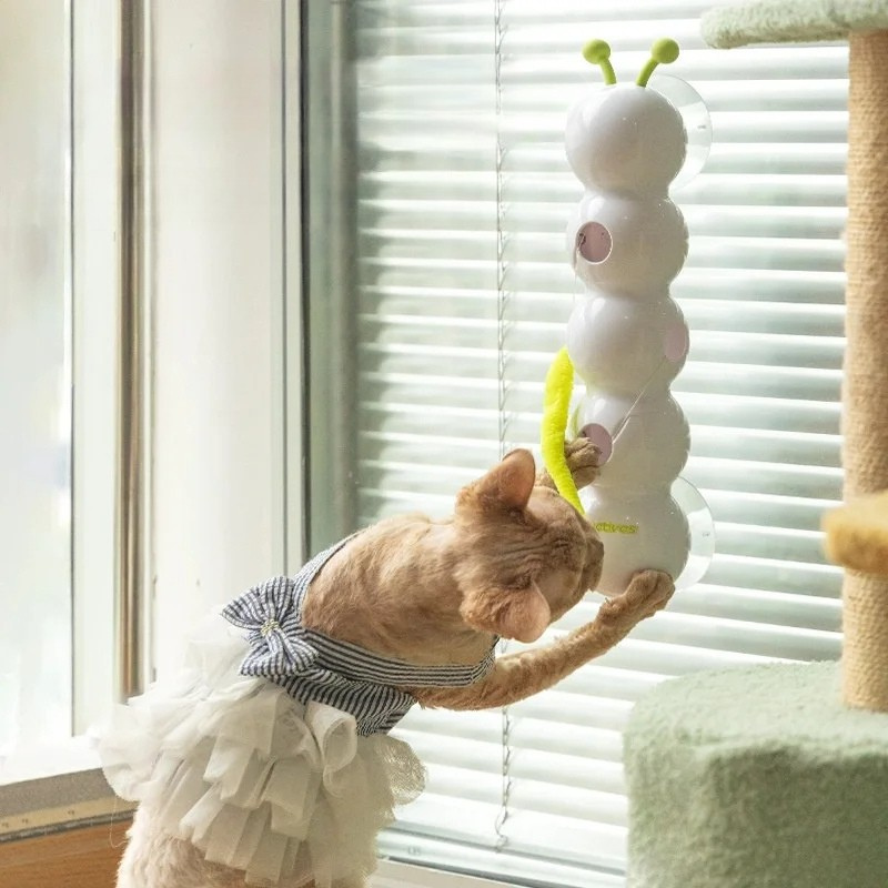 Fun Feather Teaser Cat Toy with Auto Pop Up - Halri