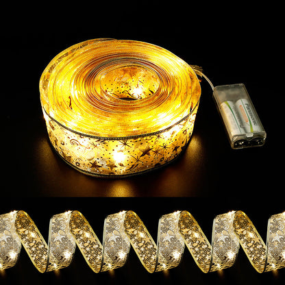Colorful LED Fabric Ribbon - 5cm Wide Decorative Light Strip