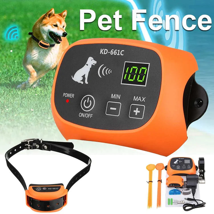 Easy Wireless Pet Fence System With Training Collar
