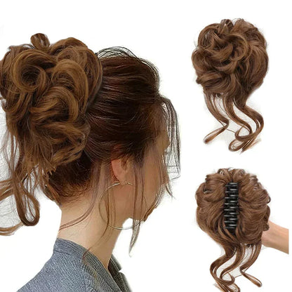 Halri | Easy Clip-in Bun for Curly Hair with Full Volume