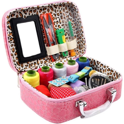 Compact Travel Sewing Kit in Vinyl Storage Case