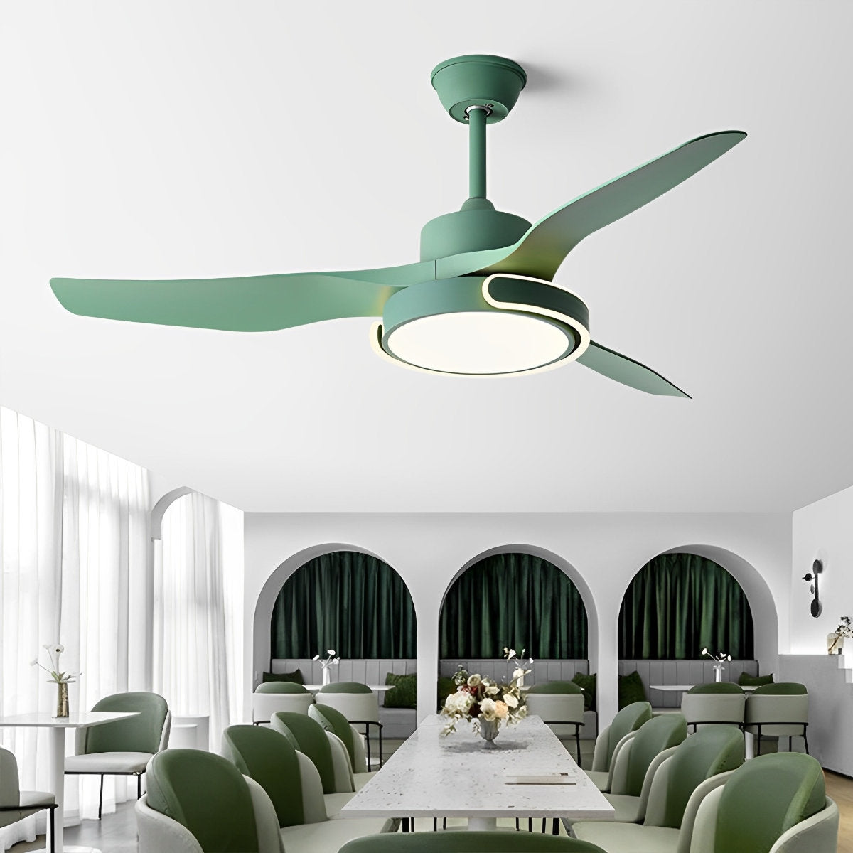 Stylish Ceiling Fan with Light and Remote
