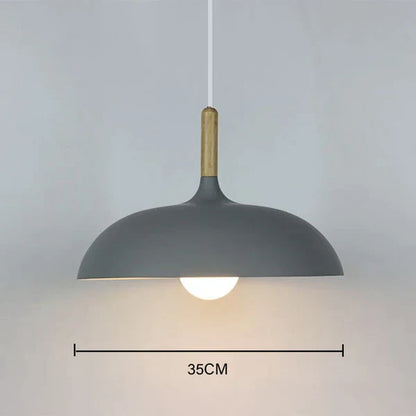 Natural Oak Wooden Ceiling Lamp