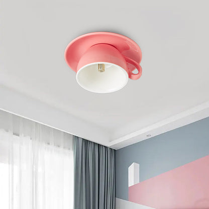 Modern Ceramic Pendant Coffee Cup Lamp