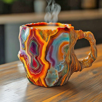 Premium Handmade Ceramic Coffee Mug, Insulated, Microwave Safe