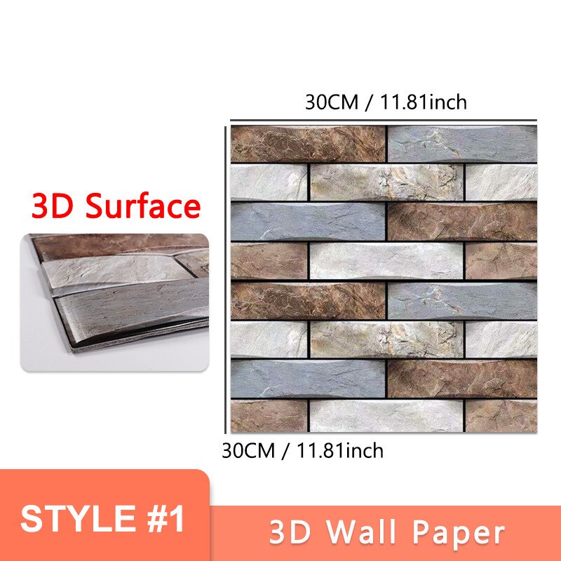 Sticky 3D Wall Tiles