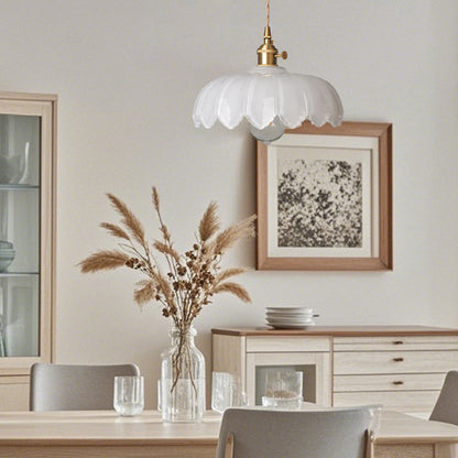 Glarefusion Chic Glass Flower Pendant Lamp