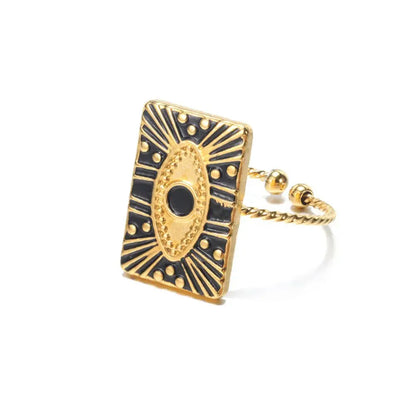 Stylish Evil Eye Heart Shape Rings Set