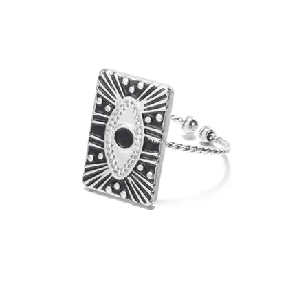Stylish Evil Eye Heart Shape Rings Set