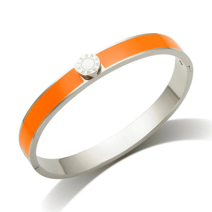 Elegant Roman Numeral Bangles and Rings Set