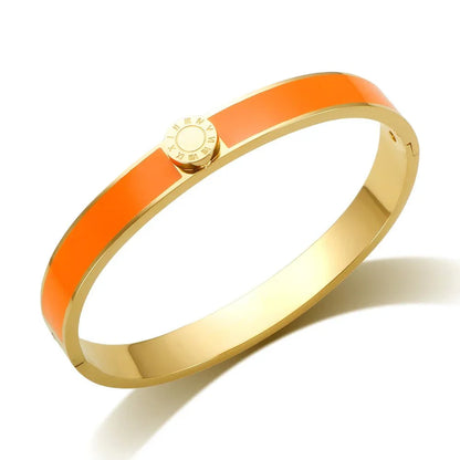 Elegant Roman Numeral Bangles and Rings Set - Halri