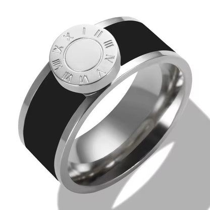 Elegant Roman Numeral Bangles and Rings Set