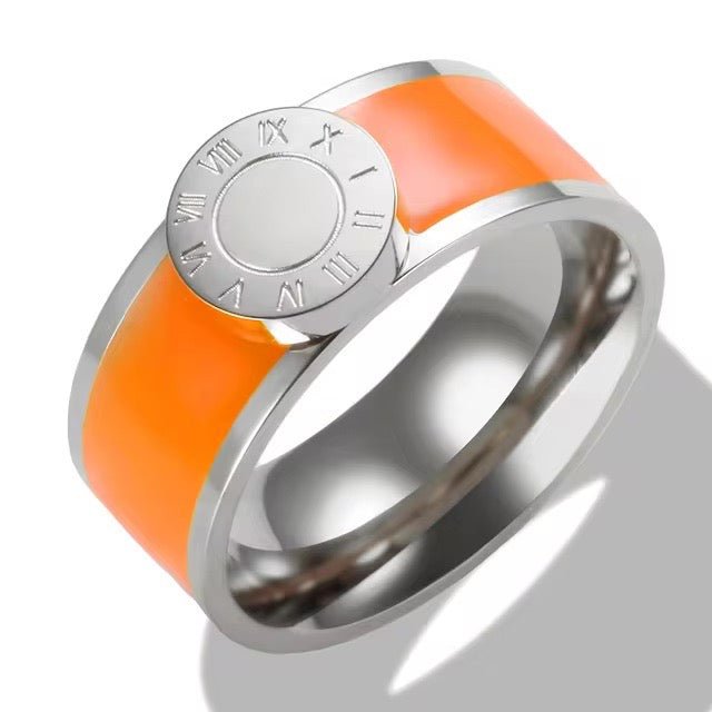 Elegant Roman Numeral Bangles and Rings Set