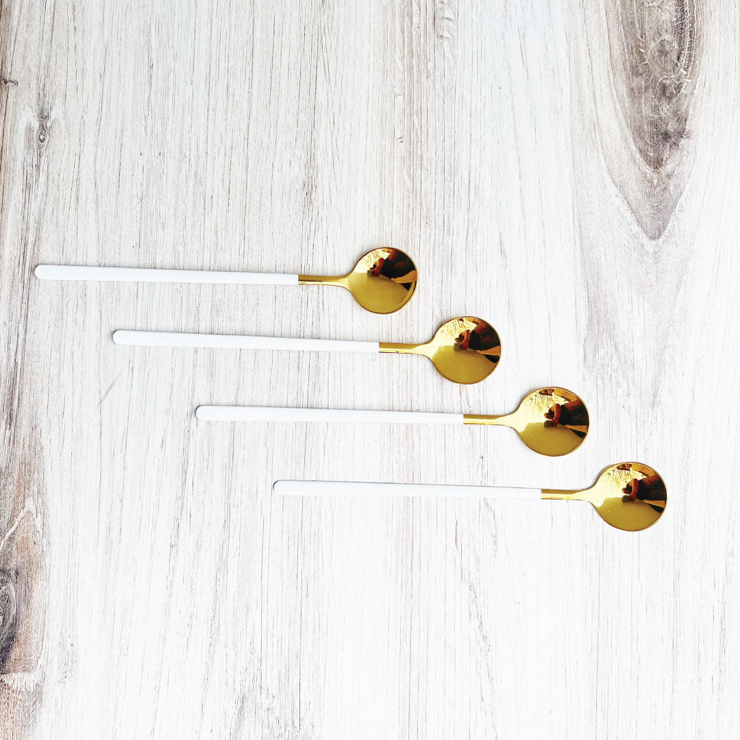 Stylish Coffee & Dessert Spoon Set 4 Pieces