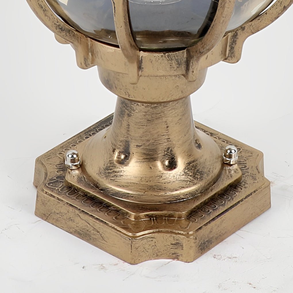 Rustic Antique Style Outdoor Lantern Post Light