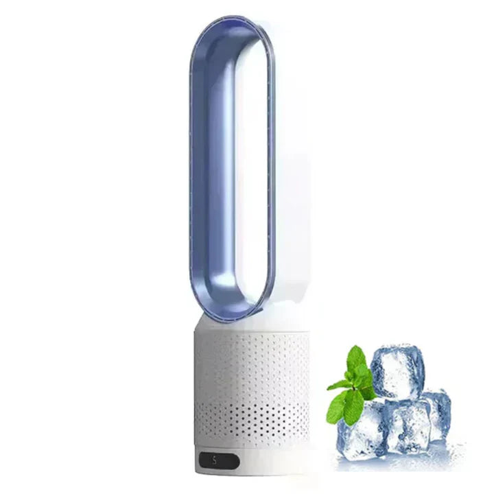 Compact Bladeless Fan with Purifier and Remote